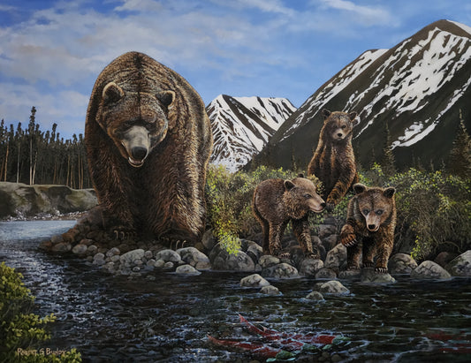 Fishing Lesson 28"x22"